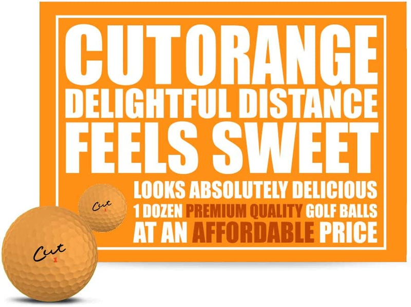 Birdie Town Cut Matte Colored Golf Balls - Premium, Soft Core Colored Golf Ball