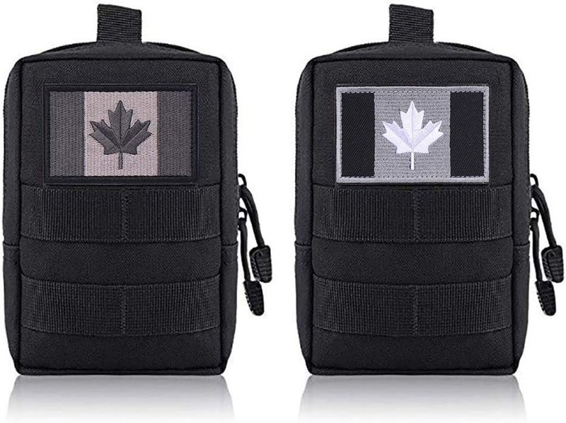 4 Pieces Canada Flag Patches, Tactical Tags Morale National Emblem Patch for Tra