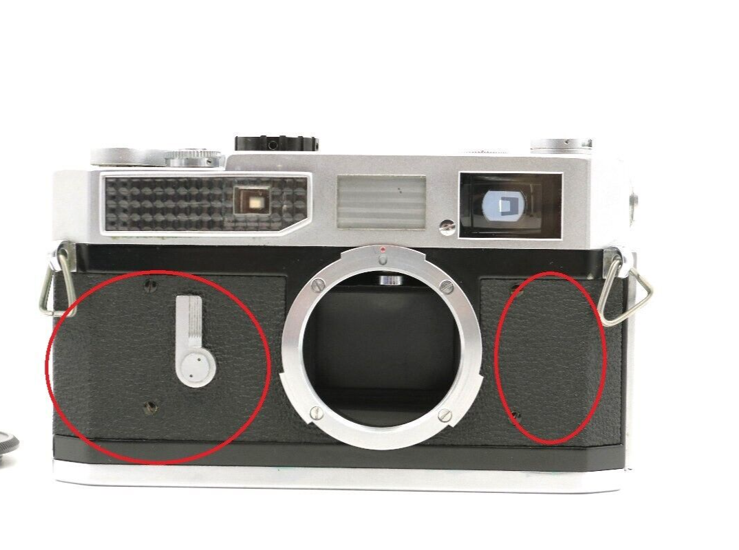 その他 Canon7 Canon 7 Camera Body Black Cut Leatherette Replacement