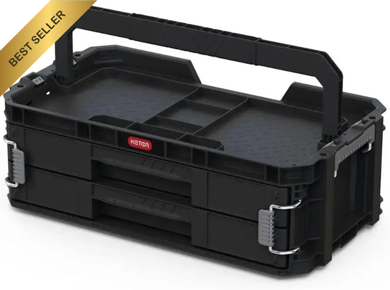 Connect Sys 2 Drawers Tool Box, Black