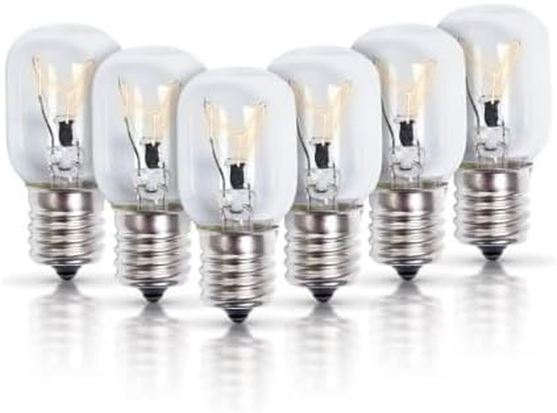 6-Pack 8206232A Whirlpool Microwave Light Bulb Kei 125V 40W E17 Base under Hood