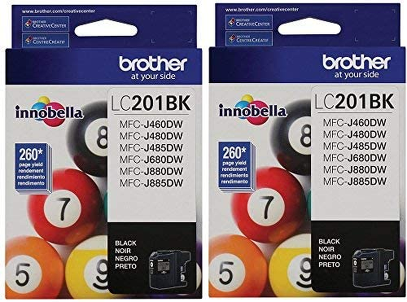 LC-201BK Ink Cartridge (Black 2-Pack) in Retail Packaging