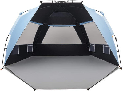 Easthills Outdoors Instant Shader Dark Shelter XL Beach Tent 99'' Wide for 4-6 Pe