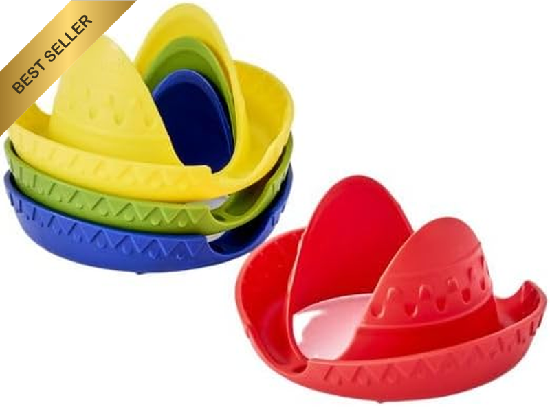 Sombrero Taco Holder – Set of 4 Single-Taco Stands in Vibrant Colors, Fun Mexico