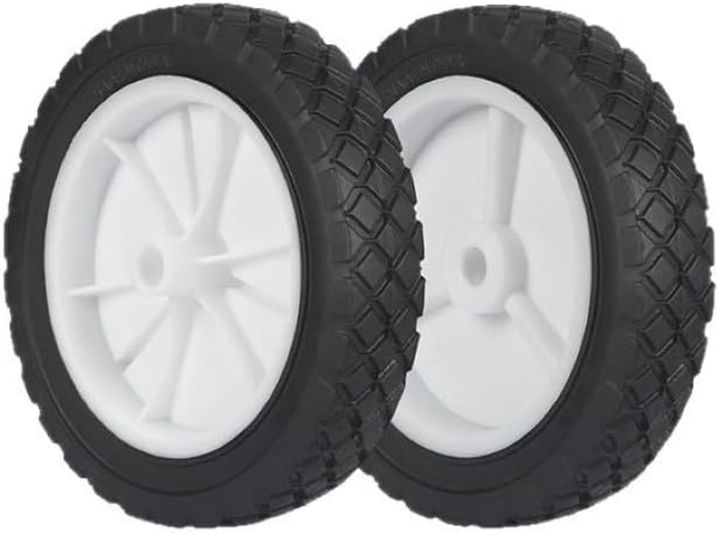 6 Inch Plastic Wheel Hand Truck Lawn Mower Cart Wagon Grill Trash Can Universal