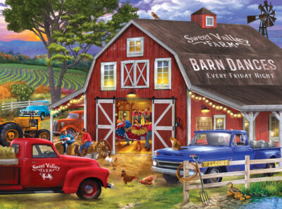 RoseArt The Barn Dance 1000 Piece Jigsaw Puzzle By Bigelow Illustrations