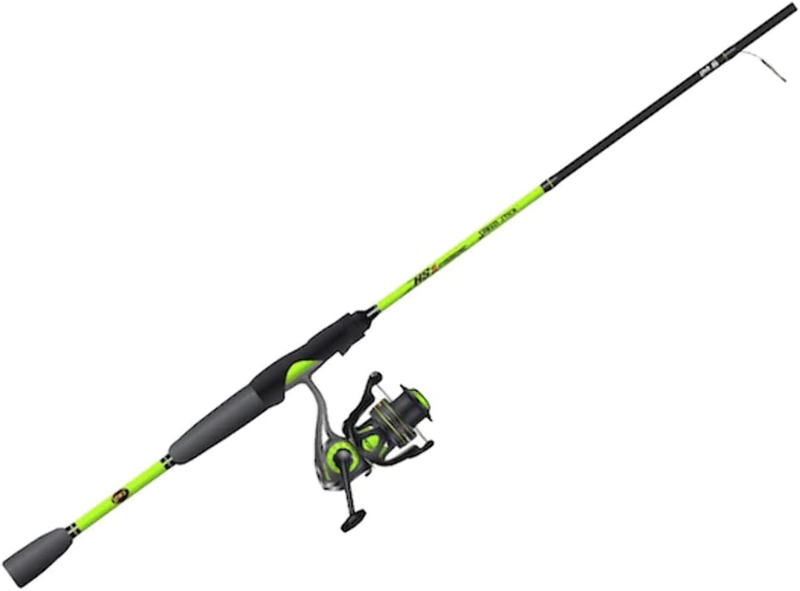Lew's (HS2060L-2) Hypersonic Spinning Reel and Fishing Rod Combo, 6-Foot 2-Piece