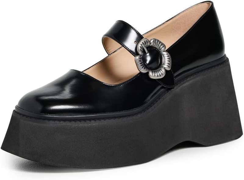 Coach Women's Tea Rose Platform Mary Jane Flats