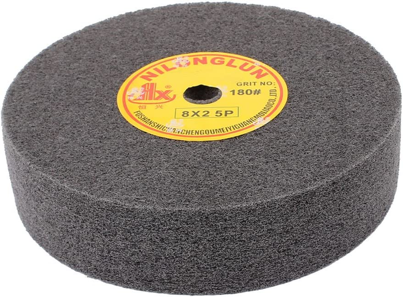 Uxcell 8" Dia 2" Thick 5P 180 Grit Nylon Fiber Wheel Abrasive Polishing Buffing