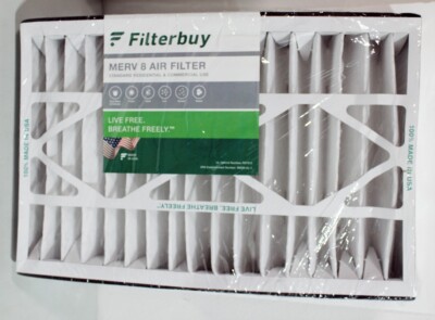 Filterbuy 16x25x5 Air Filter, AC Furnace Replacement for Honeywell (MERV 8)