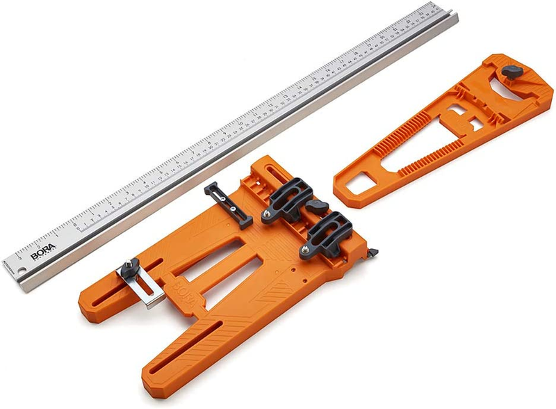 BORA Rip Guide with Saw Plate + Rip Handle, BORA Cutting System Rip Guide for Ci