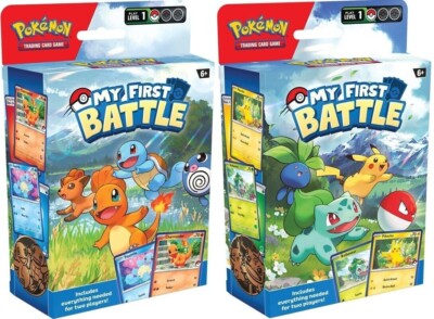 Set of 2  1 of Each  Pokemon TCG My First Battle Starter Decks