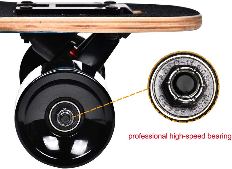 Drop through Longboard - 41 Inch Maple Skateboard - Complete Skateboard Cruiser