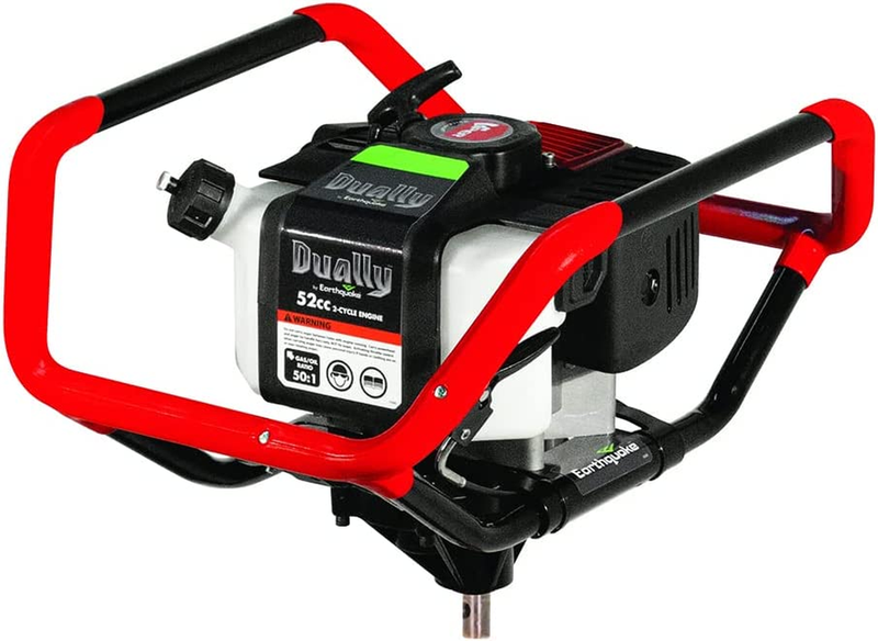 EARTHQUAKE 10310 Dually 1 or 2-Person Earth Auger Powerhead, 52Cc 2-Cycle Viper
