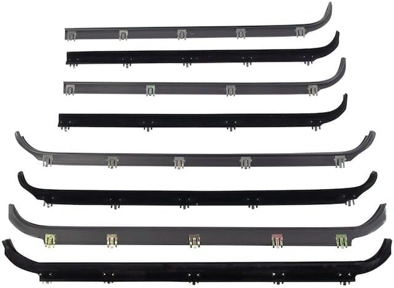 8Pc Door Window Belt Weatherstrip Kit for 1987-1996 Ford F-350 Crew Cab Pickup