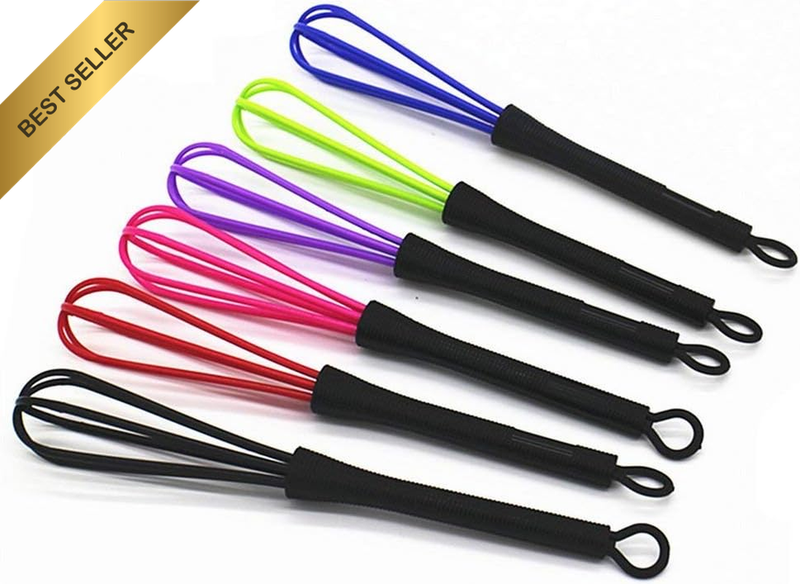 6 Pcs Mini Whisks for Hair Dye Color Mixing, 7 X 1.2 In, Balloon Salon Barber Ha