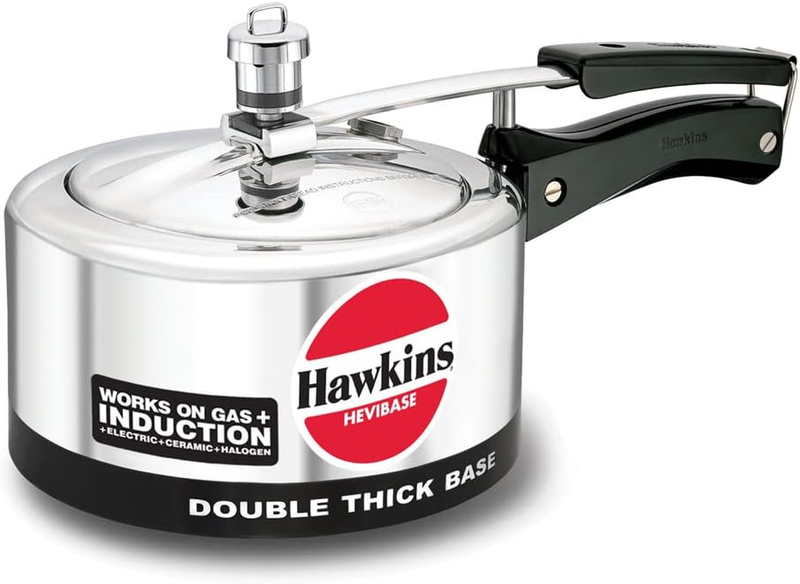Hevibase IH20 Pressure Cooker, 2-Litre, Silver