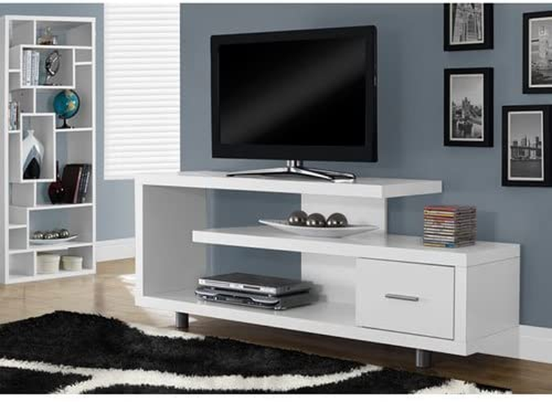 With 1 Drawer, 60"w, White