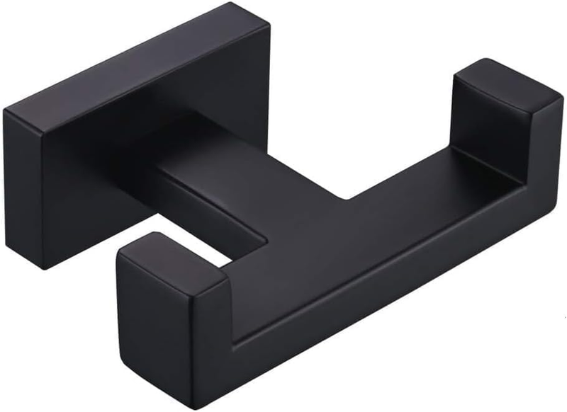 Double Robe Hook, Stainless Steel Bath Towel Hook Coat Hook Purse Holder Kitchen
