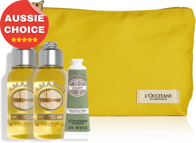 L'Occitane Almond Set Travel Trio Body Care Gifts Luxury Skincare