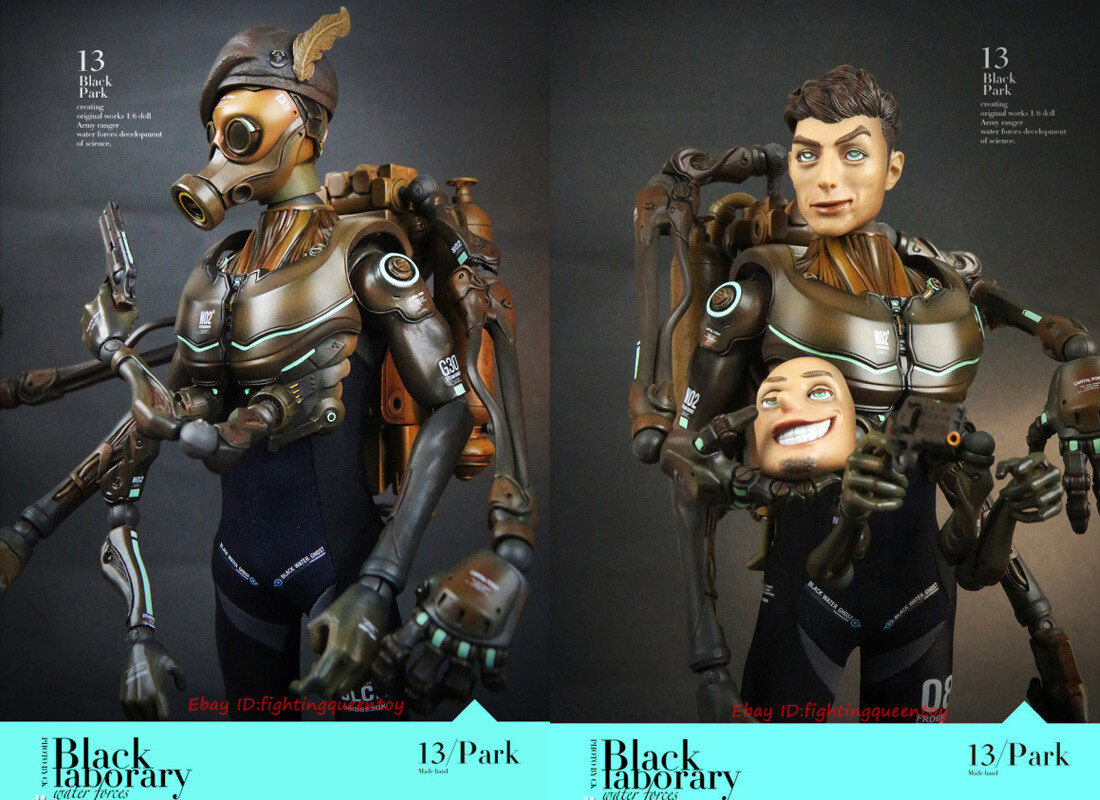 BLACK 13 PARK BLACK LABORARY 1/6 Frog Army Ranger Water Forces