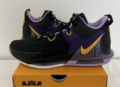 NIKE LEBRON WITNESS VII 7 BLACK LAKERS MEN JAMES BASKETBALL