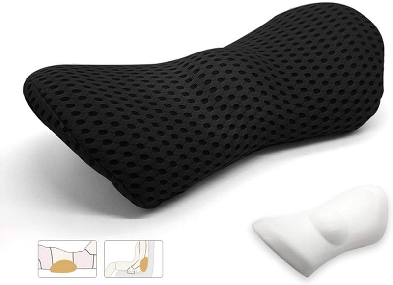 KOKYPLO Memory Foam Lumbar Support Back Cushion Pillow Balanced Firmness for Low