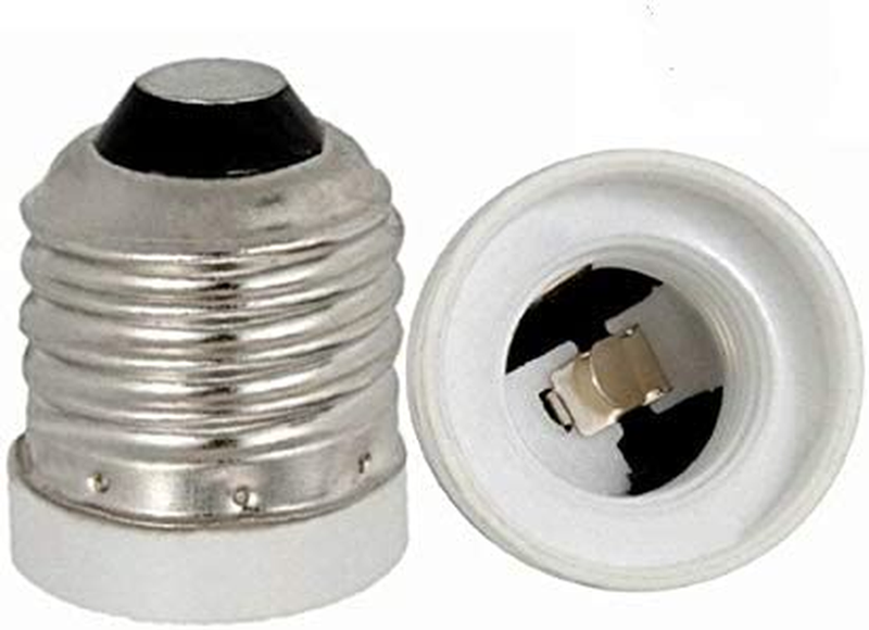 Yi Lighting - Ul-Listed - E26/E27 to E17 Socket Adapter, Medium Edison Screw to