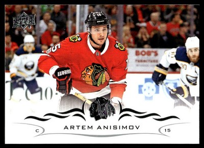 2018-19 Upper Deck #43 Artem Anisimov Chicago Blackhawks Hockey Card