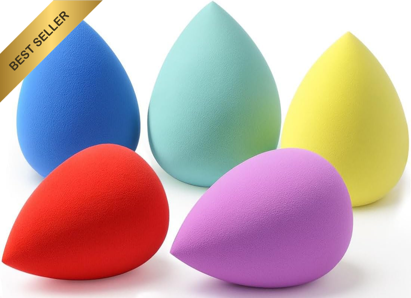 Makeup Sponge Set 5 Pack Micro Porous Low Absorption Soft Latex Free Foundation