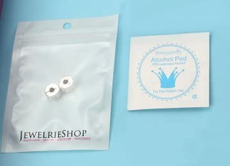 Authentic 2Pc Clip Lock Spacer Stopper Charm Bead Suits Bracelet NEW USA