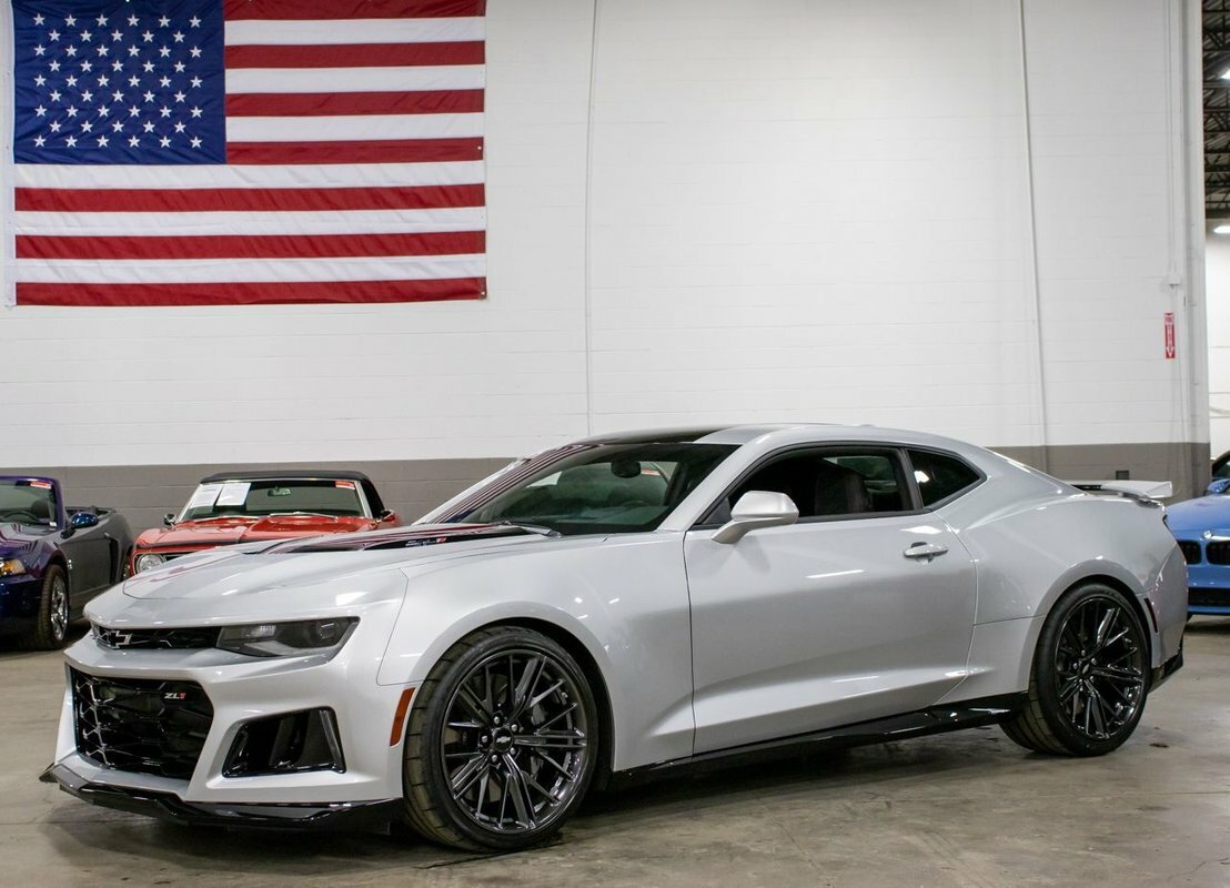2018 Chevrolet Camaro Zl1 5011 Miles Silver 6.2l V8 Supercharged Automatic Used Chevrolet