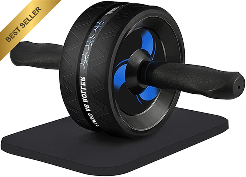 Ab Roller Wheel Abs Workout Core Strength Training with Knee Pad Home Gym Equipm