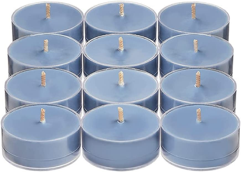Light Candles, Fragranced Colored Wax With Clear Container, 