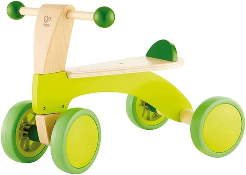 Scoot around Ride on Wood Bike | Award Winning Four Wheeled Wooden Push Balance