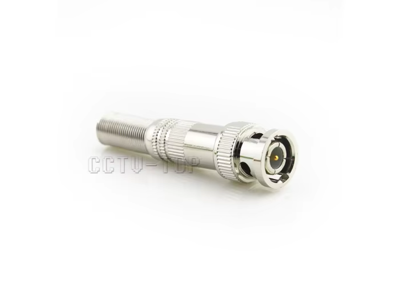 100pcs/lot BNC Male Connector for RG-59 Coaxical Cable, Brass End, Crimp, Cable