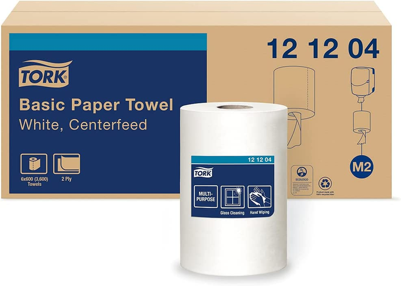 White M2, High Absorbency, 6 X 600 Sheets, 12120