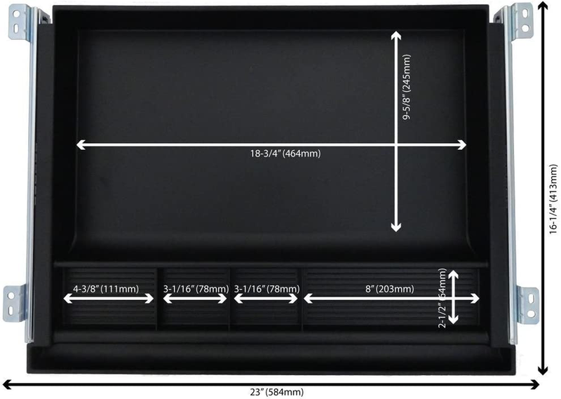 Pencil Drawer Underdesk Drawer 23 Inch Wide - Ball-Bearing Slides