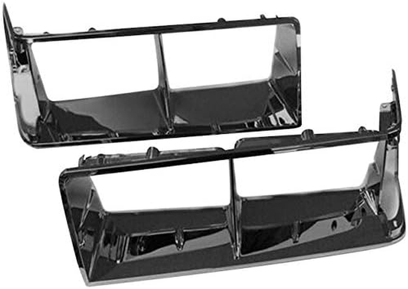 Set of 2 Headlight Bezel Chrome Compatible with 1984-1987 Buick Regal
