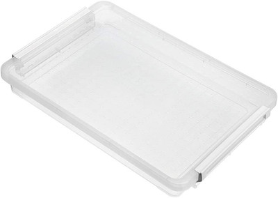 A4 plus Clear Transparent PP Plastic Stackable Storage Box Desk Paper Magazine C
