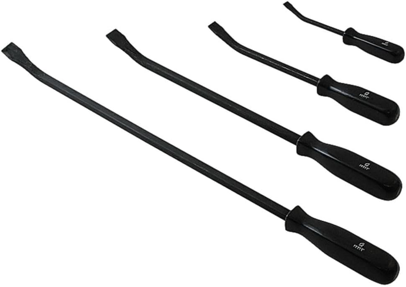 SUNEX TOOLS 9704 Pry Bar Set with Ergonomic Handles, 8" - 24", 4-Piece