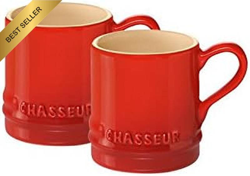 La Cuisson Petit Espresso Cups 2 Piece Set, Red