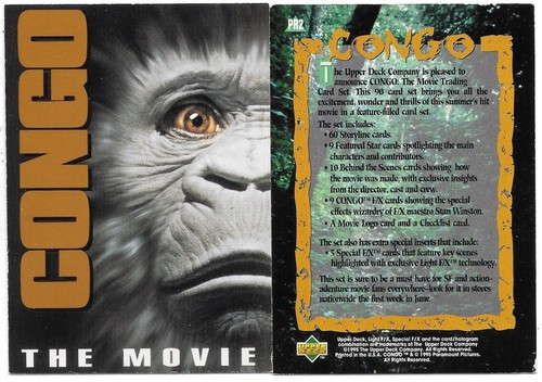 Congo The Movie Promo Trading Card PR2 Upper Deck 1995 | eBay