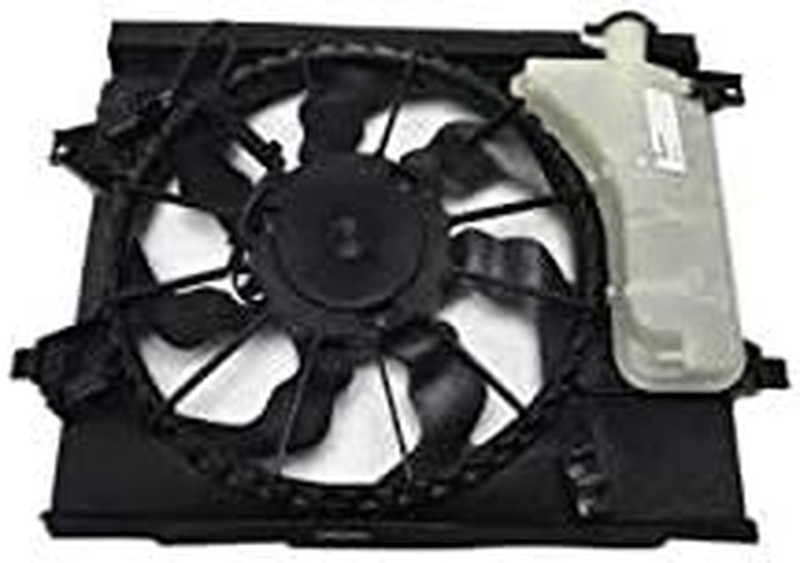 Radiator Fan Assembly with Overflow Tank for 2012-2019 Kia Soul 1.6L 2.0L
