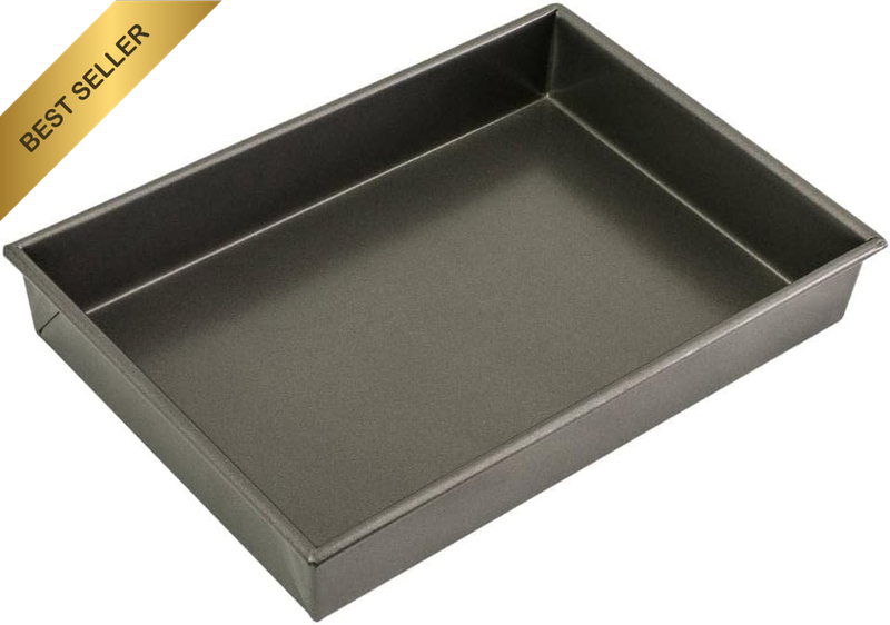 Classic Non-Stick Rectangular Deep Cake Pan, 35 X 24 X 5Cm, Dishwasher Safe, Ove