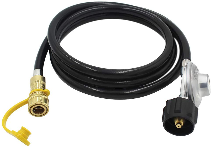 Propane Regulator And Hose with 3/8" Quick Disconnect Adapte