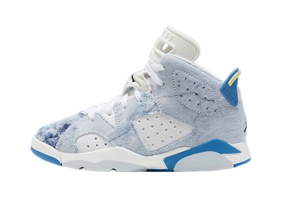 

Little Kids Jordan 6 Retro White/Dutch Blue-Citron Tint (DX6176 100)
