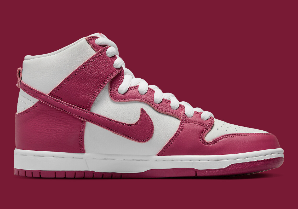 

Мужские кроссовки Nike SB Dunk High Orange Label Sweet Beet DQ4485-600 US6-12, Белый, Nike Sb Dunk High