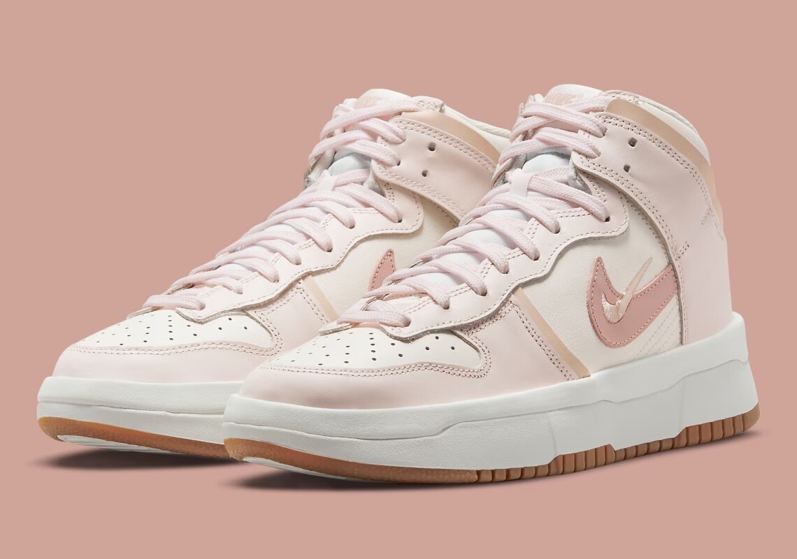 靴 NIKE WMNS DUNK HIGH UP SAIL PINK Nike Dunk High Up Sail Light Soft Pink (Women's) - DH3718