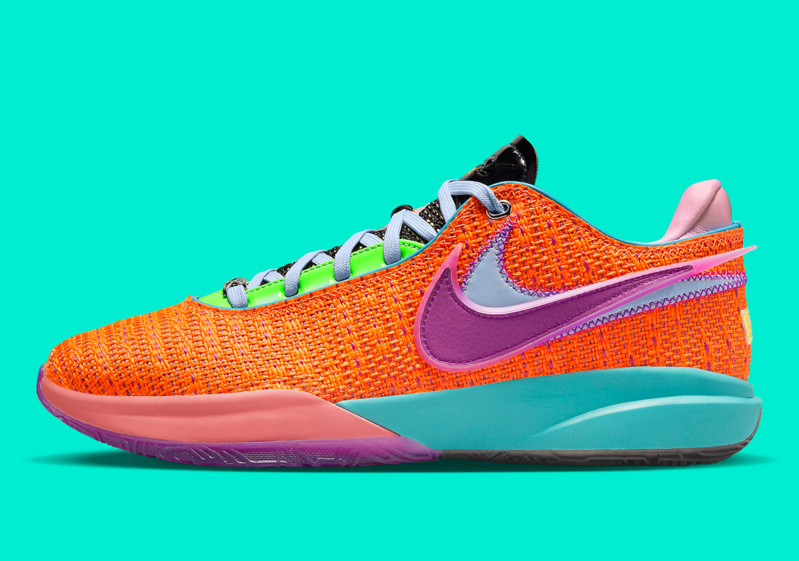 

Мужские кроссовки Nike LeBron James XX 20 Chosen 1 Total Orange Purple DJ5423-800 sz 8, Оранжевый, Nike LeBron 20